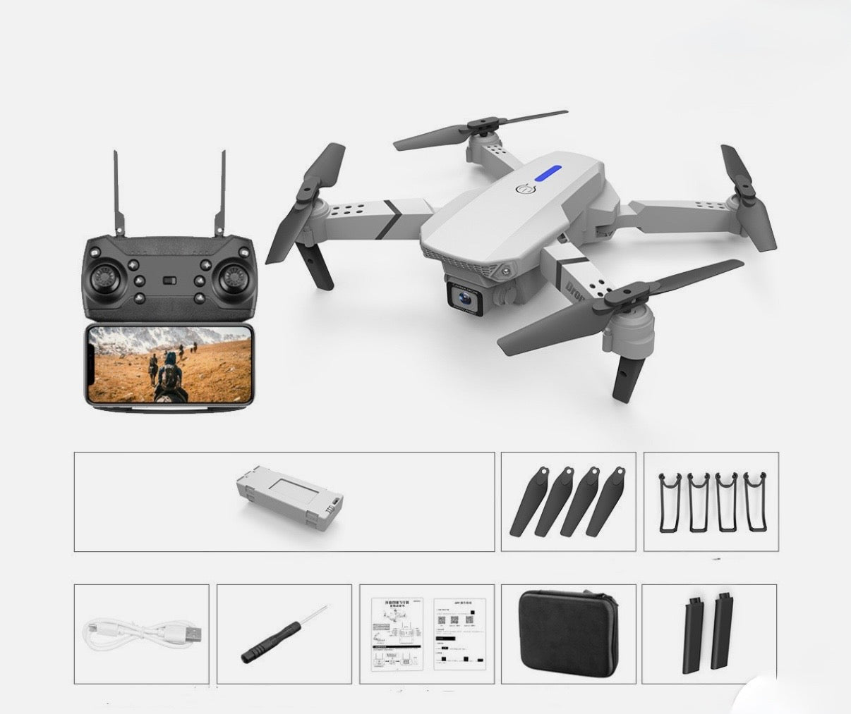 4K Pixel Dual Camera Airplane Toy